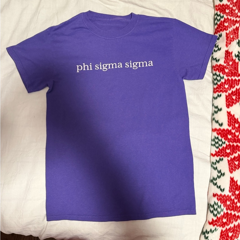 Purple Phi Sigma Sigma T-Shirt - S/M
